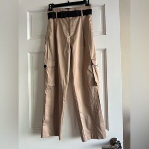 Zara satin cargo pants